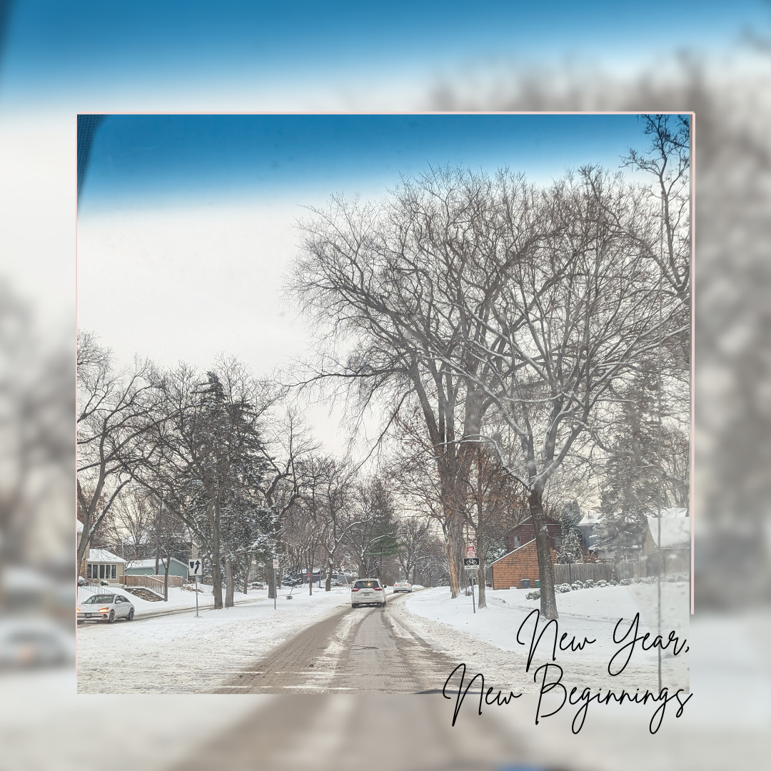 A scene of a snowy road during daytime